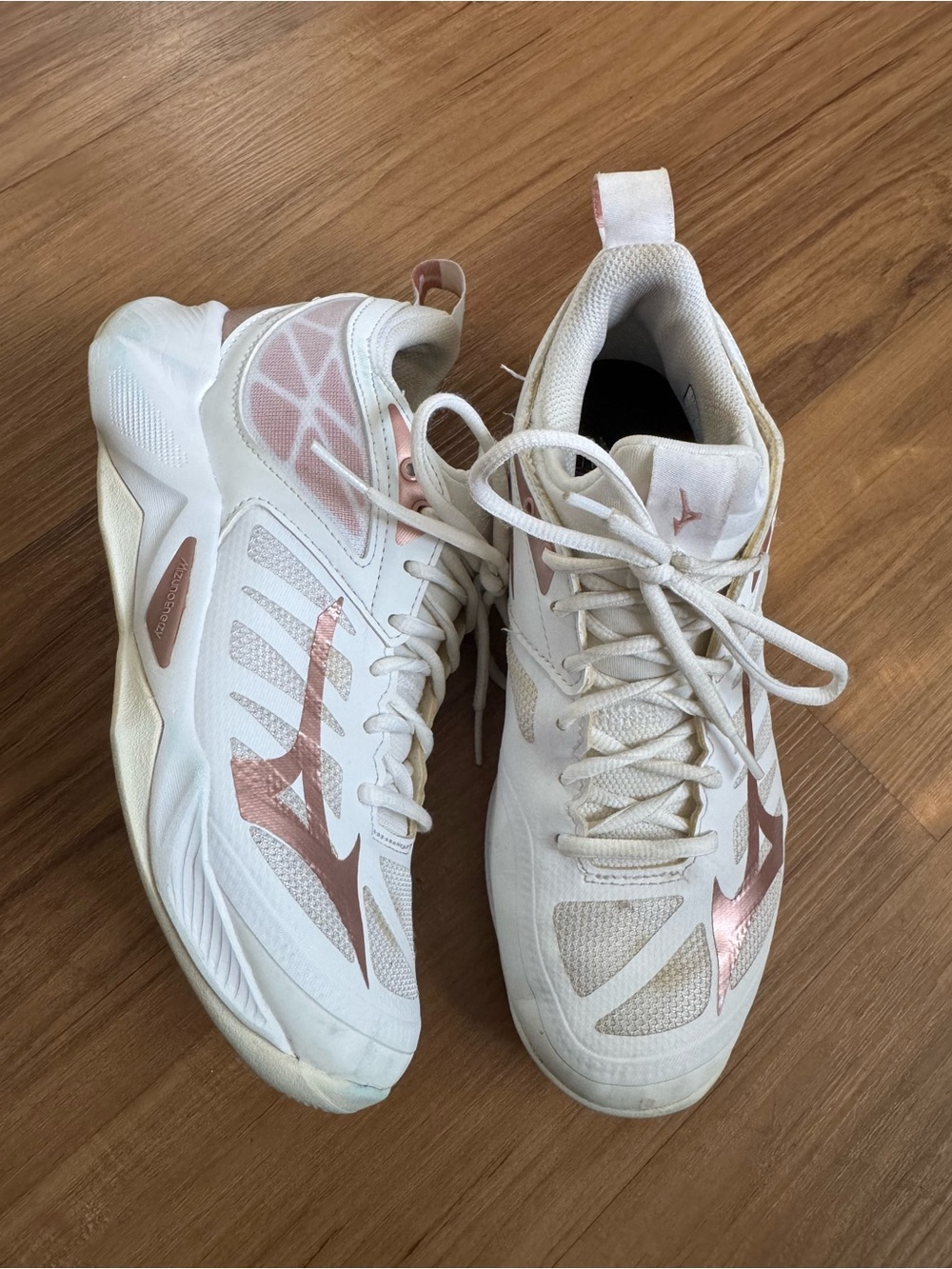 Mizuno Wave Dimension 'White Rose Gold'
